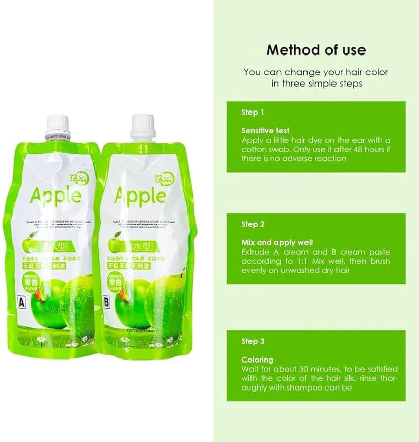 Original Apple Hair Color 96 | Ammonia-Free (2x 500ml)